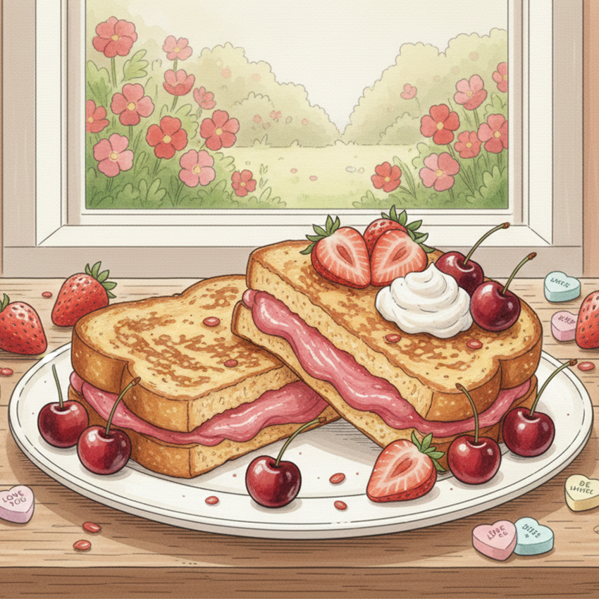 Sweetheart Breakfast: Valentine’s Red French Toast